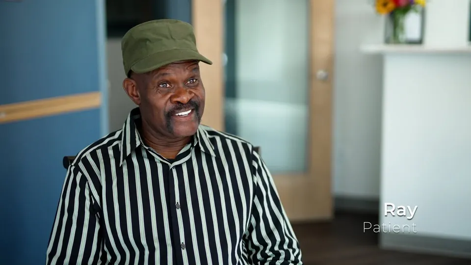 Ray, a Severn River Dental patient, in the practice&rsquo;s video testimonial.